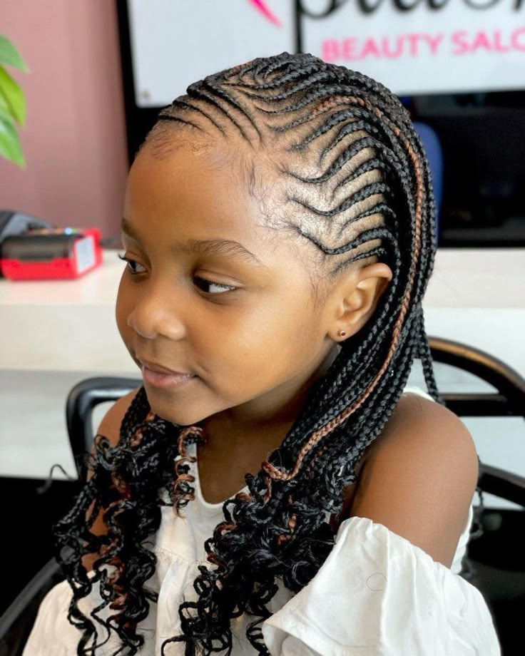 School braids for kids at LizClement hair salon in Nairobi