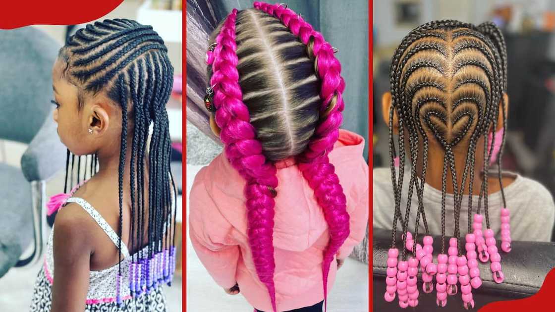 Natural hair styling for kids at LizClement Salon Nairobi